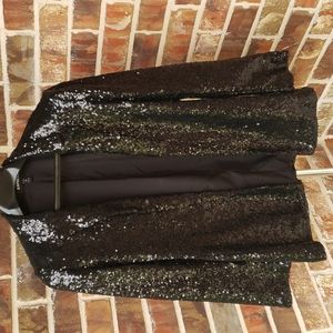 Express Sequin Blazer w/ Shoulder Pads
